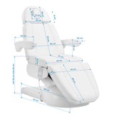 Cosmetic chair Azzurro Lux 3m white with heating - BVShop
