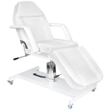 Cosmetic chair hyd. basic 210 white on wheels - BVShop