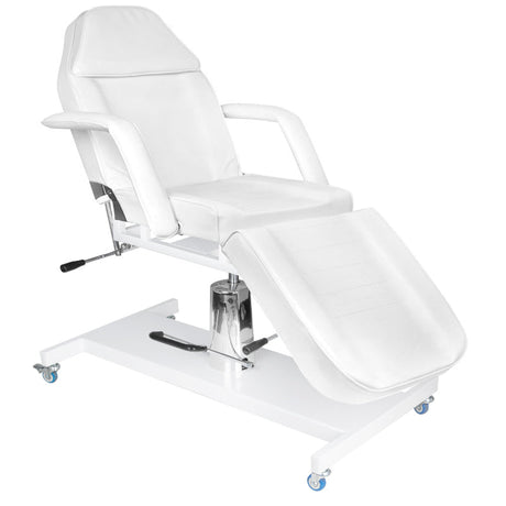 Cosmetic chair hyd. basic 210 white on wheels - BVShop