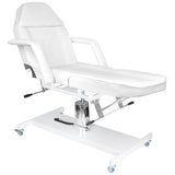Cosmetic chair hyd. basic 210 white on wheels - BVShop