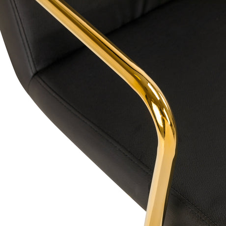 Cosmetic chair QS-OF211G black - BVShop