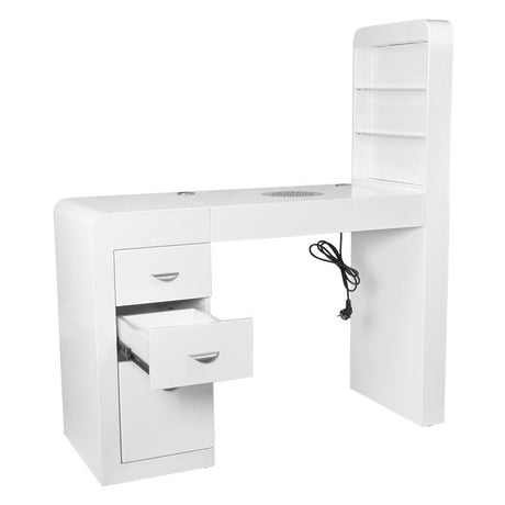 Cosmetic desk 310 white left - BVShop
