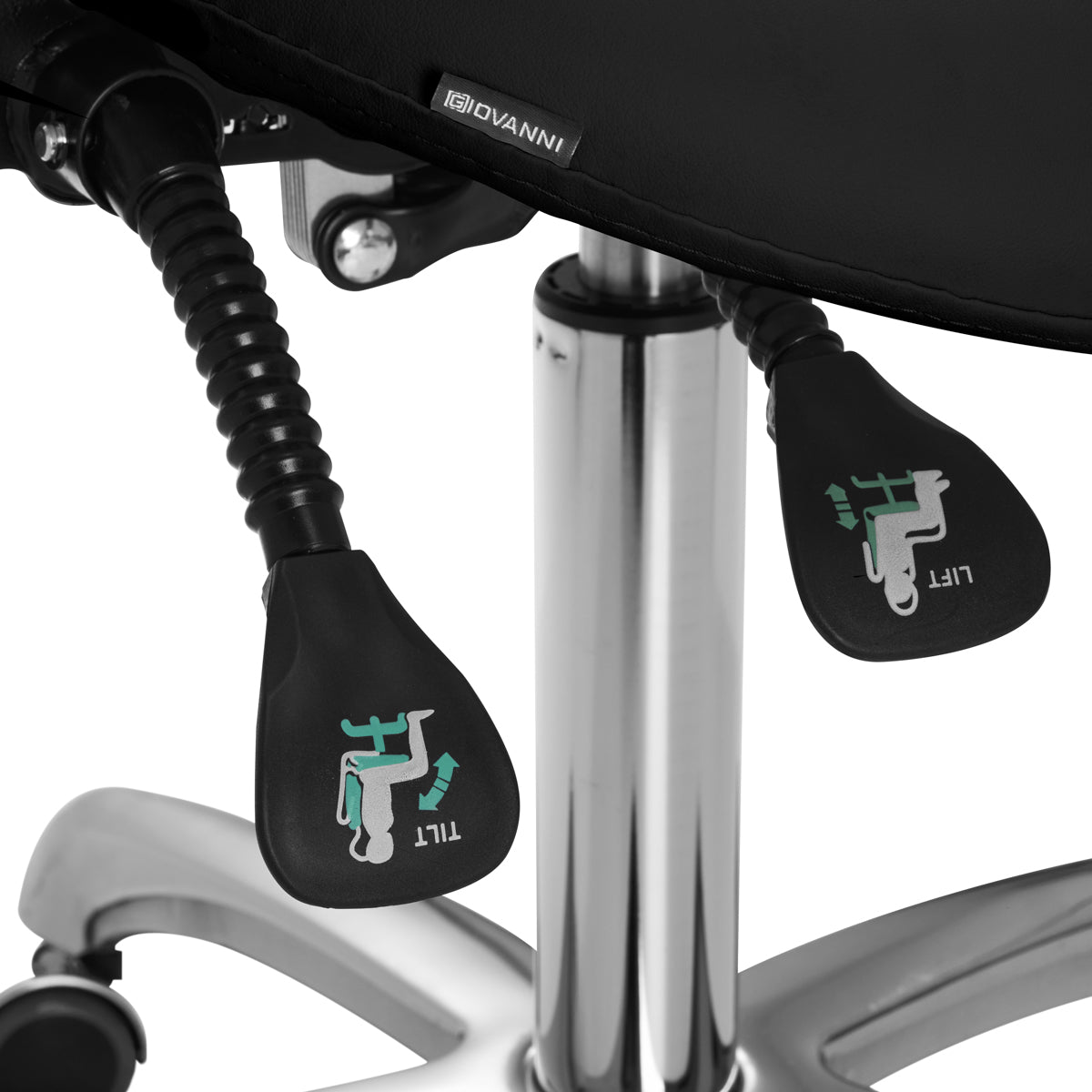COSMETIC STOOL 1004 GIOVANNI BLACK - BVShop