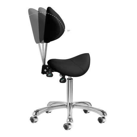 COSMETIC STOOL 1004 GIOVANNI BLACK - BVShop