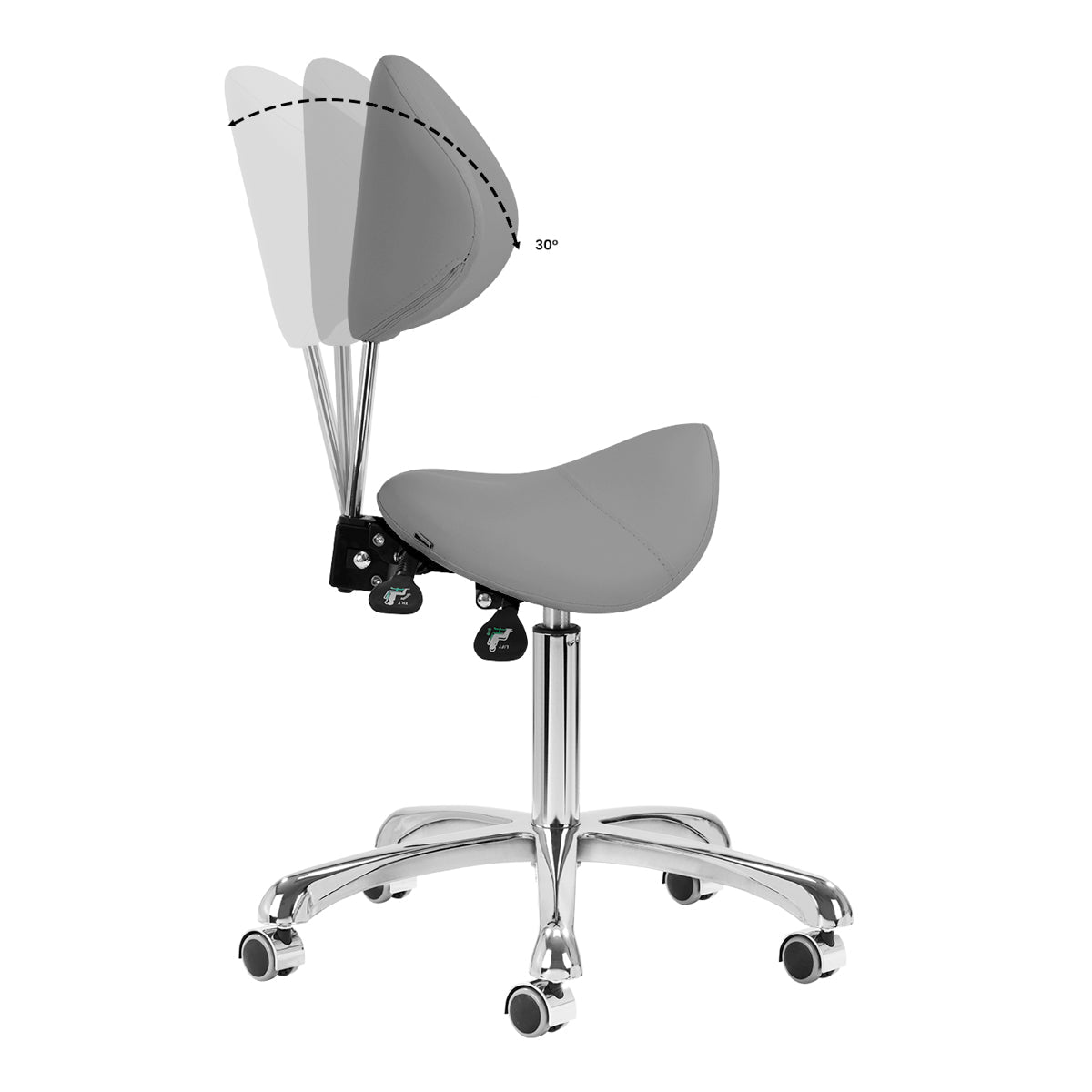 COSMETIC STOOL 1004 GIOVANNI GRAY - BVShop
