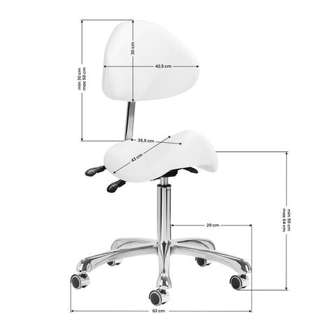 COSMETIC STOOL 1004 GIOVANNI WHITE - BVShop