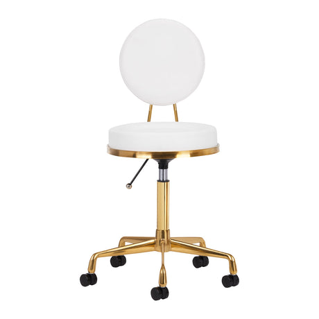 COSMETIC STOOL H5 WHITE GOLD - BVShop