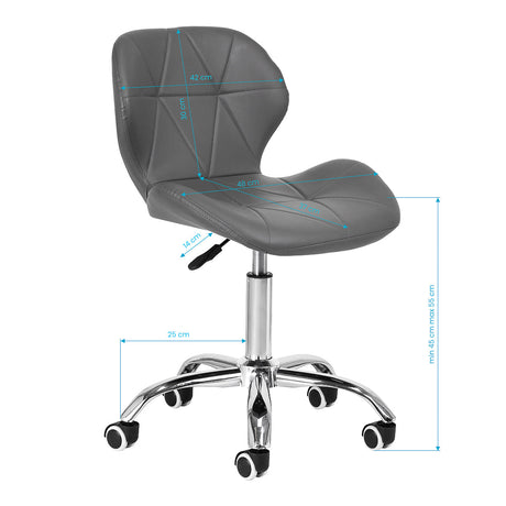 Cosmetic stool QS-06 gray - BVShop
