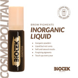Biotek Cosmopolitan Pigments 15ml, vibrant multi-color pigments in a clear plastic container, ideal for tattoo and cosmetic applications.