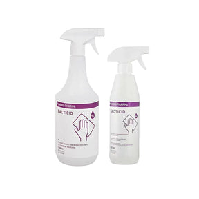 Chemipharm Bacticid disinfectant spray for surfaces and tools, 500ml or 1000ml bottle, with spray nozzle for cleaning and sanitizing