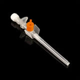 Sterile disposable piercing needles by BVShop laid out on a white background for safe piercing procedures.