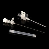 Sterile disposable piercing needles by BVShop, showing multiple thin, sharp needles for professional body piercing procedures.