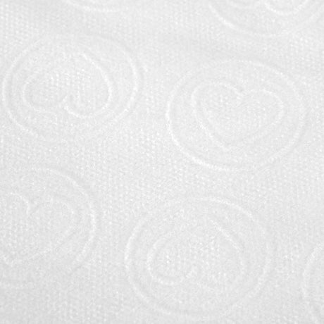 Disposable treatment scarves 20 pcs. 70×40 cm white hearts - BVShop