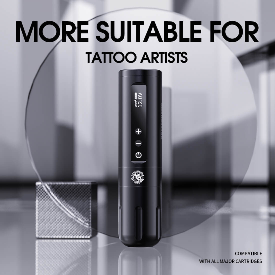 Wireless Dragonhawk Mast X10 tattoo pen with ergonomic design and advanced motor for precise tattooing.