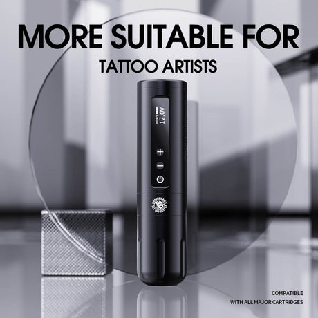 Wireless Dragonhawk Mast X10 tattoo pen with ergonomic design and advanced motor for precise tattooing.