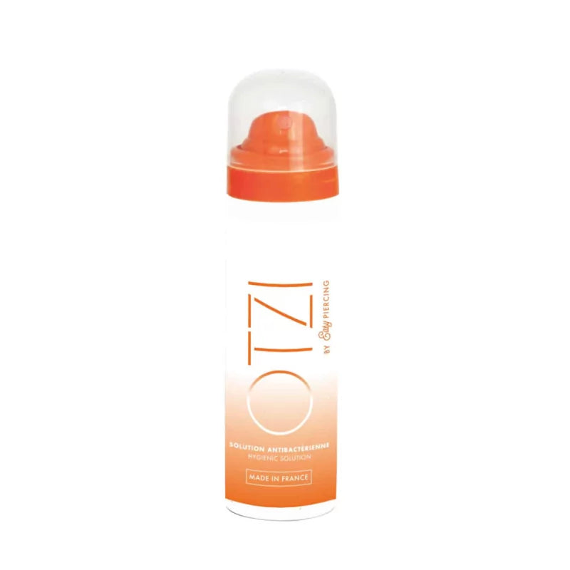 Easy Tattoo Easypiercing Otzi Hygienic Solution bottle, used for cleaning and sterilizing piercings during piercing procedures.