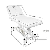 Electric bed for massage azzurro 684 1 strong White - BVShop