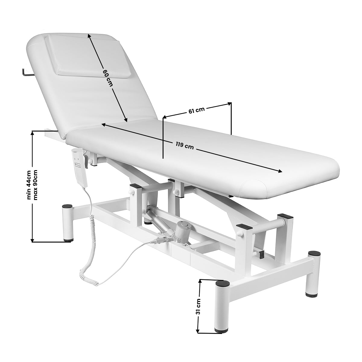 Electric bed massage 079 1 intens. White - BVShop