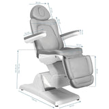 Electric cosmetic chair azzurro 870 3 strong Gray - BVShop