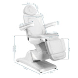 Electric cosmetic chair azzurro 870 3 strong white - BVShop