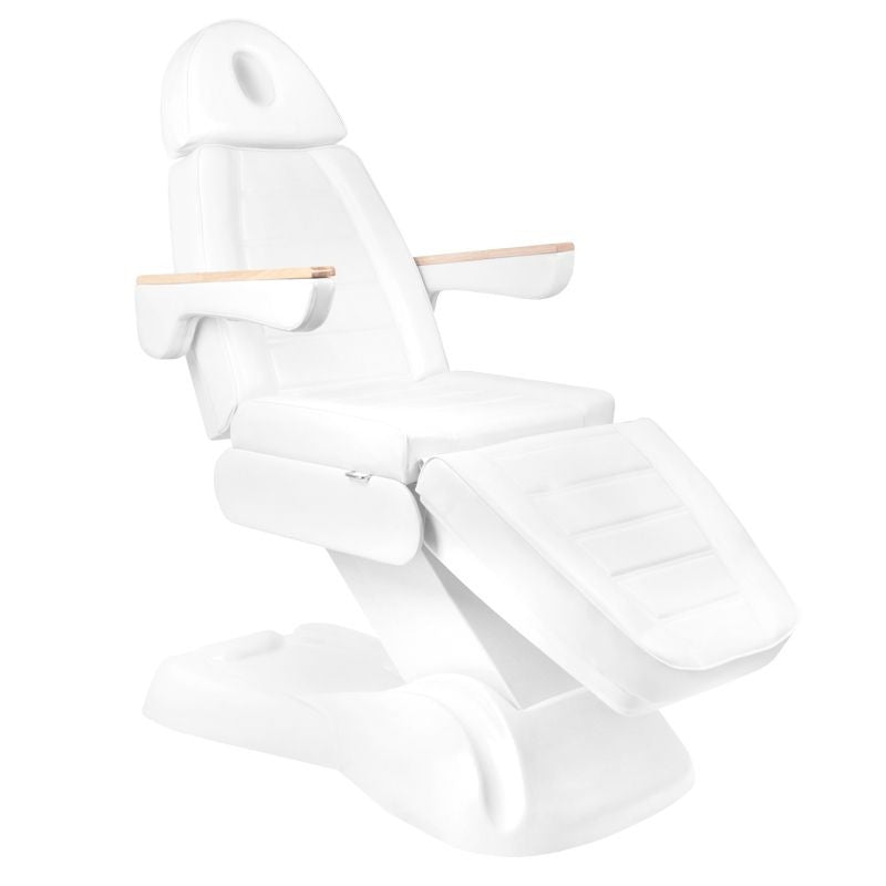 Electric cosmetic chair lux 273b + stool 304 white - BVShop
