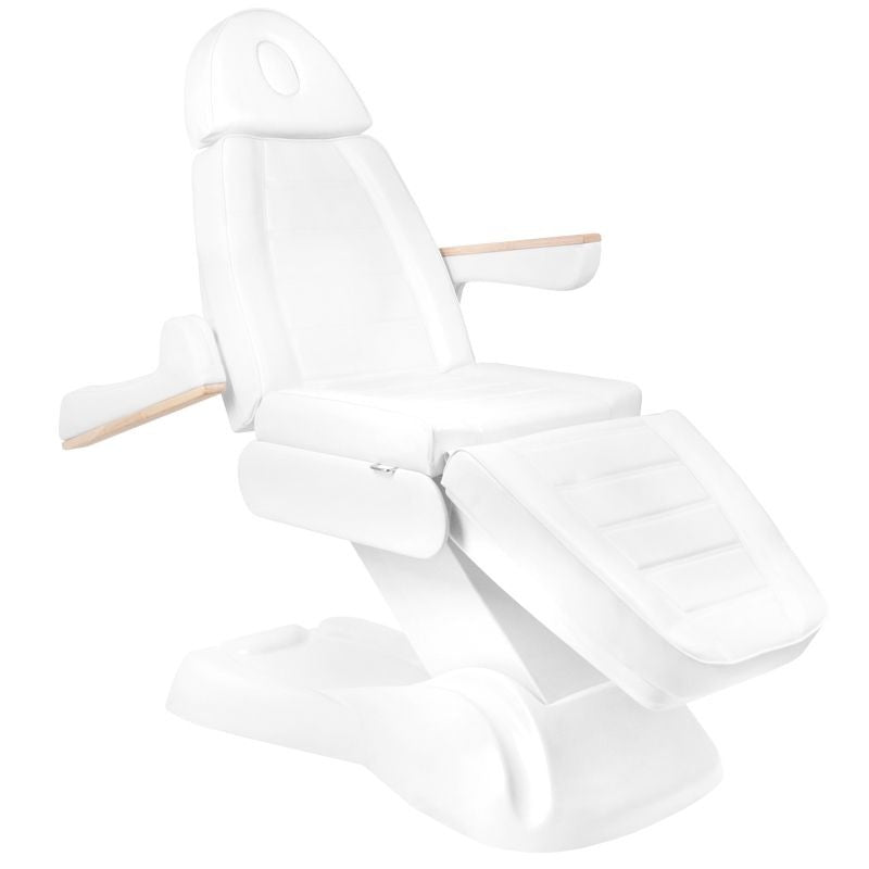 Electric cosmetic chair lux 273b + stool 304 white - BVShop