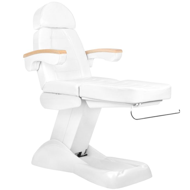 Electric cosmetic chair lux white / beech 3m - BVShop