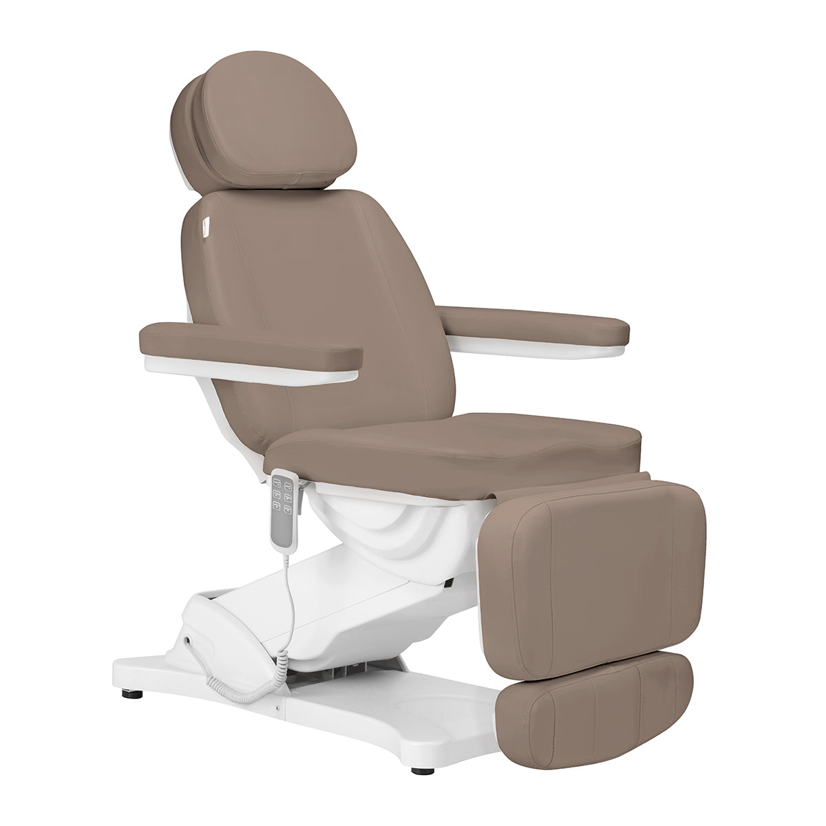 Electric cosmetic chair SILLON CLASSIC 3 motors modern brown - BVShop