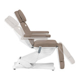 Electric cosmetic chair SILLON CLASSIC 3 motors modern brown - BVShop