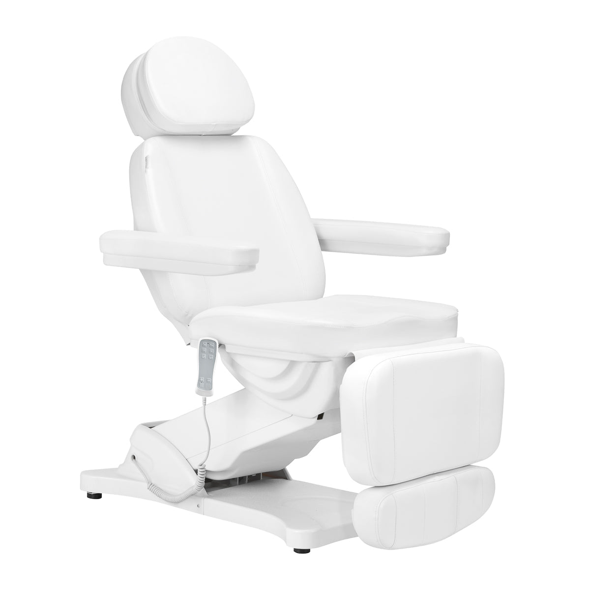 Electric cosmetic chair SILLON CLASSIC 3 motors with heating second edition white - BVShop