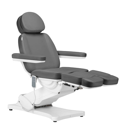 Electric cosmetic chair SILLON CLASSIC 3 motors with pedi cradle gray - BVShop