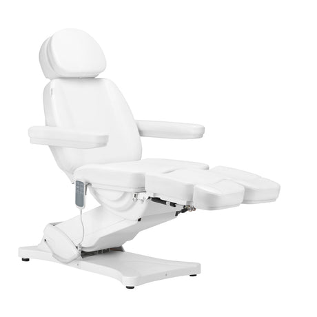 Electric cosmetic chair SILLON CLASSIC 3 motors with pedi cradle white - BVShop