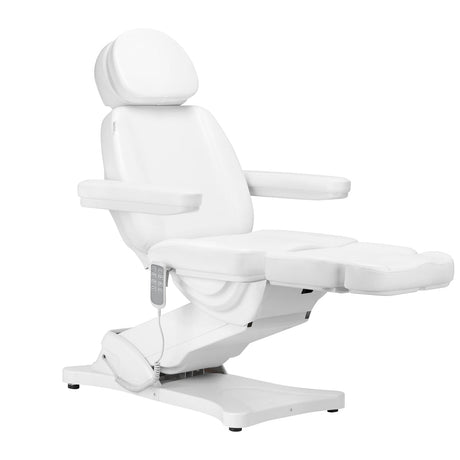 Electric cosmetic chair SILLON CLASSIC 4 motors with cradle white - BVShop
