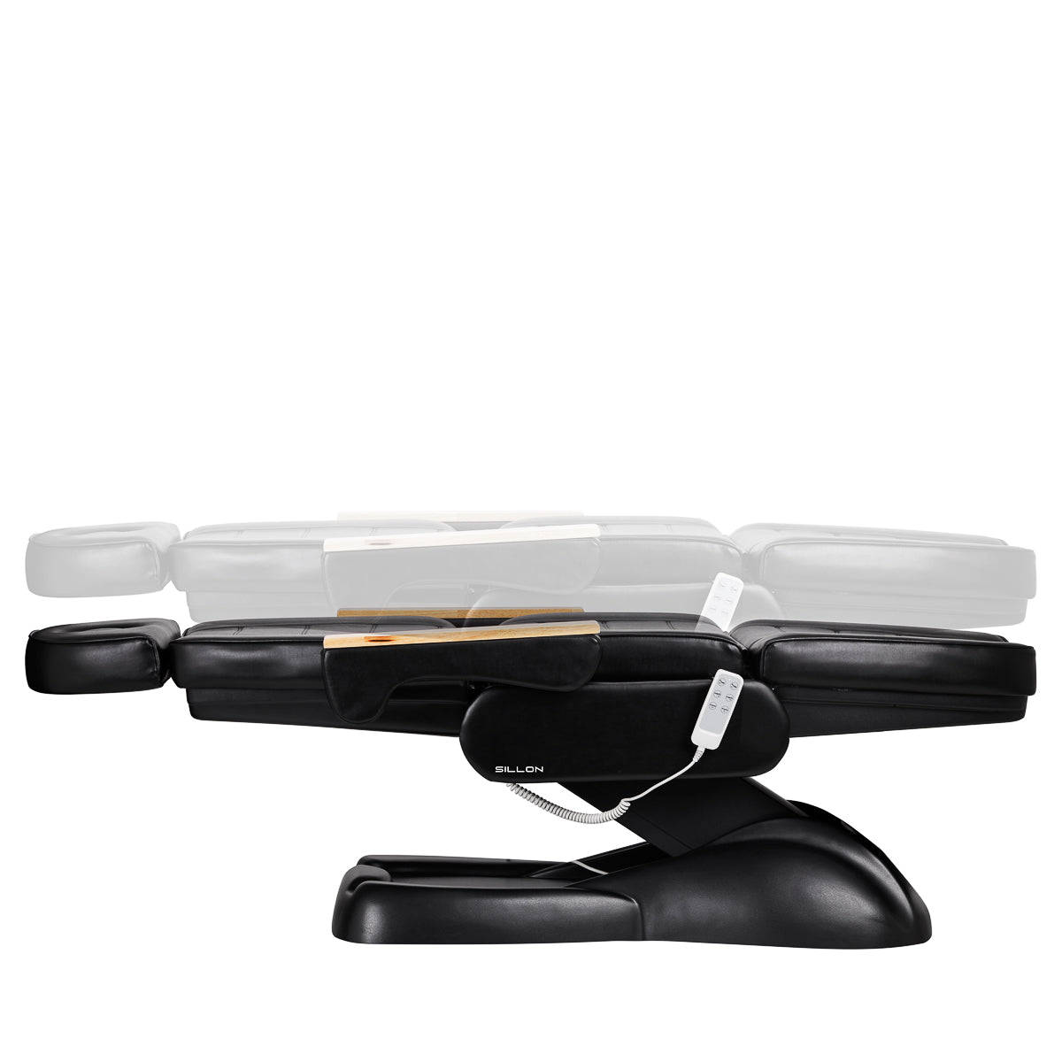 Electric cosmetic chair SILLON Lux 273B 3 actuators black - BVShop