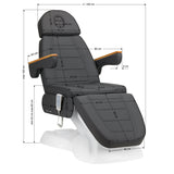 Electric cosmetic chair SILLON Lux 273b 3 actuators gray - BVShop