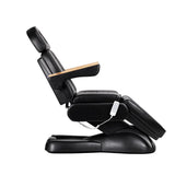 Electric cosmetic chair SILLON Lux 273b + stool 304 black - BVShop