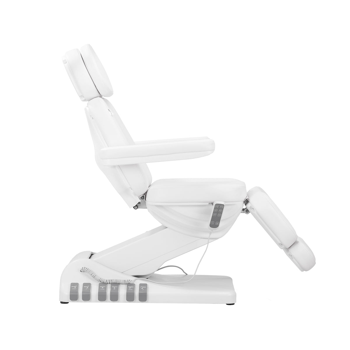 Electric cosmetic chair SILLON Luxury 3 motors white foot control - BVShop