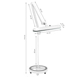 Elegant 801-s LED workshop lamp with a standard white tripod - BVShop