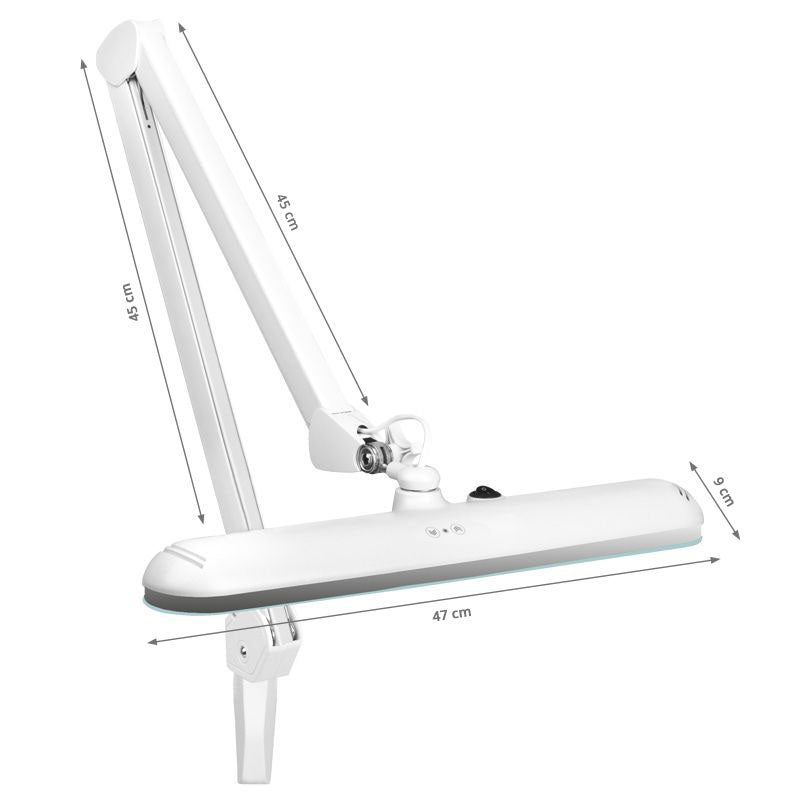 Elegant LED workshop lamp 801 l with a vice reg. white light intensity - BVShop