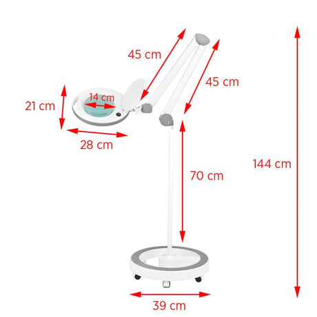 Elegante 6014 60 LED 5d LED magnifier lamp with a tripod - BVShop