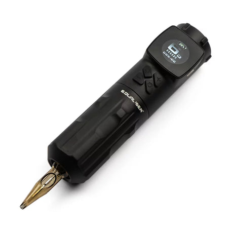 Equaliser Hybrid Fox wireless tattoo machine with sleek design, featuring adjustable controls and ergonomic grip.