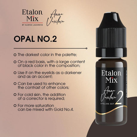 Etalon Mix Eyelids Pigment Set By Anna Vasileva 4x5ml - BVShop
