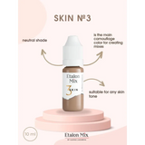 Etalon Mix camouflage skin pigment set with six 10ml bottles of skin-toned pigments for cosmetic tattooing and permanent makeup.