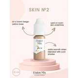 Etalon Mix camouflage skin pigment set with six 10ml bottles of skin tone pigments for tattoo or cosmetic applications.