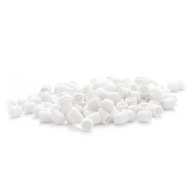 Exo Abrasive cap 10mm / 60 100 pcs.hard cap white - BVShop