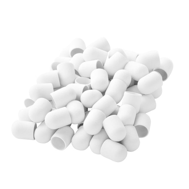 Exo Abrasive cap 13mm / 220 100 pcs hard cap white - BVShop