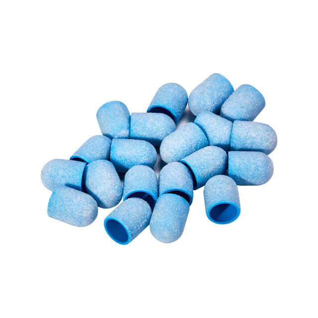 Exo blue med abrasive cap 10mm / 150 20pcs Hard Cap - BVShop