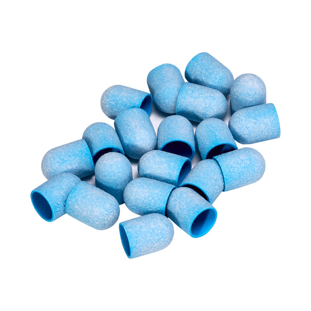 Exo blue med abrasive cap 13mm / 150 20pcs Hard Cap - BVShop