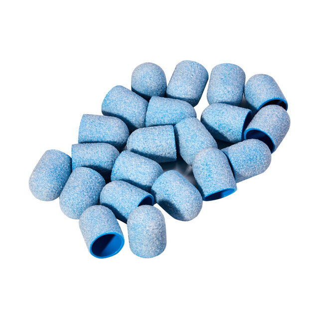 Exo blue med abrasive cap 13mm /80 20pcs Hard Cap - BVShop