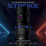 EZ Tattoo P3 Pro Bluetooth Machine Pen 2x Batteries Matte Black - BVShop